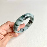 58.8mm A-Grade Natural Floral Modern Round Bangle No. 600174
