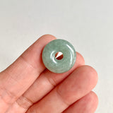 A-Grade Natural Green Jadeite Bagel Piece No. 172483