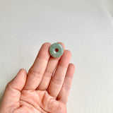 A-Grade Natural Green Jadeite Bagel Piece No. 172483