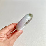 58.6mm A-Grade Natural Lavender Green Modern Round Bangle No. 600163
