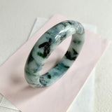 58.8mm A-Grade Natural Floral Modern Round Bangle No. 600174