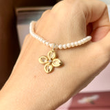 Icy A-Grade Jadeite Lilac Flower Emblem Pendant (Big Pearl Necklace) No. 172175