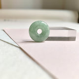 A-Grade Natural Green Jadeite Bagel Piece No. 172483