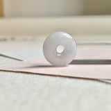 A-Grade Natural Lavender Jadeite Bagel Piece No. 172485
