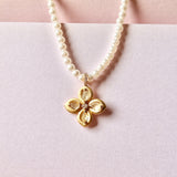 Icy A-Grade Jadeite Lilac Flower Emblem Pendant (Big Pearl Necklace) No. 172175