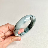 58.8mm A-Grade Natural Floral Modern Round Bangle No. 600174