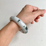 55.3mm A-Grade Natural Floral Modern Round Bangle No. 600172