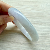 54.7mm A-Grade Natural Pink Lavender Jadeite Modern Round Bangle No. 152054
