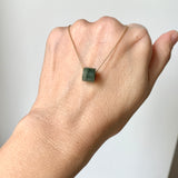 SOLD OUT: A-Grade Natural Bluish Green Jadeite Barrel No. 172494