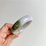58.6mm A-Grade Natural Lavender Green Modern Round Bangle No. 600163