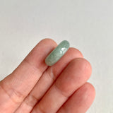 A-Grade Natural Green Jadeite Bagel Piece No. 172483