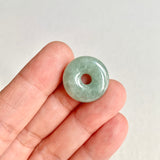 A-Grade Natural Green Jadeite Bagel Piece No. 172483