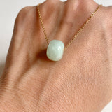 A-Grade Natural Light Green Jadeite Barrel No. 172495