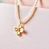 Icy A-Grade Jadeite Lilac Flower Emblem Pendant (Big Pearl Necklace) No. 172175