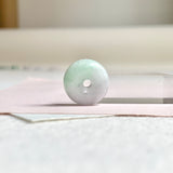 SOLD OUT: A-Grade Natural Lavender Green Jadeite Bagel Piece No. 172481