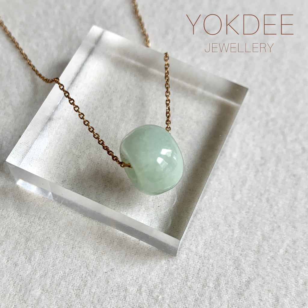 A-Grade Natural Light Green Jadeite Barrel No. 172495