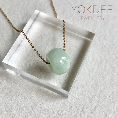A-Grade Natural Light Green Jadeite Barrel No. 172495