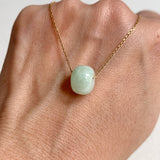 A-Grade Natural Light Green Jadeite Barrel No. 172495