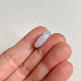 A-Grade Natural Lavender Green Jadeite Bagel Piece No. 172486