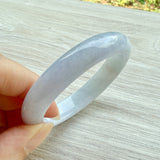 50.9mm A-Grade Natural Pinkish Lavender Jadeite Modern Round Bangle No. 152052