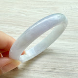 54.7mm A-Grade Natural Pink Lavender Jadeite Modern Round Bangle No. 152054