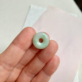 A-Grade Natural Moss On Snow Jadeite Bagel Piece No. 172478