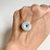 SOLD OUT: A-Grade Natural Lavender Green Jadeite Bagel Piece No. 172481