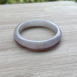 54.7mm A-Grade Natural Pink Lavender Jadeite Modern Round Bangle No. 152054