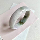 58.6mm A-Grade Natural Lavender Green Modern Round Bangle No. 600163