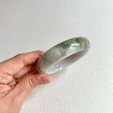 58.6mm A-Grade Natural Lavender Green Modern Round Bangle No. 600163