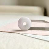 A-Grade Natural Lavender Green Jadeite Bagel Piece No. 172486