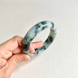 58.8mm A-Grade Natural Floral Modern Round Bangle No. 600174