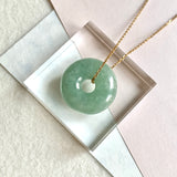 A-Grade Natural Green Jadeite Bagel Piece No. 172483