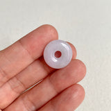 A-Grade Natural Lavender Green Jadeite Bagel Piece No. 172486