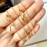 45cm (1mm) Adjustable Bead Necklace Chain