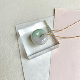 SOLD OUT: A-Grade Natural Lavender Green Jadeite Bagel Piece No. 172481