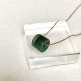 SOLD OUT: A-Grade Natural Bluish Green Jadeite Barrel No. 172494