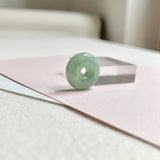 A-Grade Natural Green Jadeite Bagel Piece No. 172483