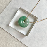 SOLD OUT: A-Grade Natural Green Jadeite Bagel Piece No. 172484