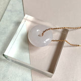A-Grade Natural Lilac Jadeite Bagel Piece No. 172487