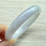 54.7mm A-Grade Natural Pink Lavender Jadeite Modern Round Bangle No. 152054