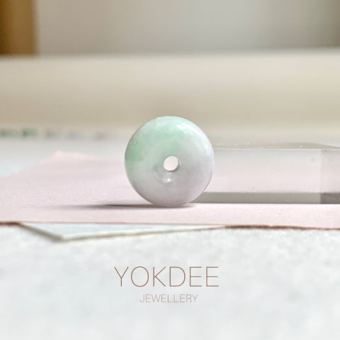 SOLD OUT: A-Grade Natural Lavender Green Jadeite Bagel Piece No. 172481