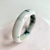 55.3mm A-Grade Natural Floral Modern Round Bangle No. 600172