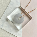 A-Grade Natural Lavender Jadeite Bagel Piece No. 172485