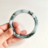 58.8mm A-Grade Natural Floral Modern Round Bangle No. 600174