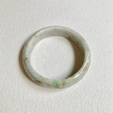 58.5mm A-Grade Natural Yellowish Green Modern Round Bangle No. 600170