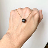 SOLD OUT: A-Grade Natural Light Black Jadeite Barrel No. 172491