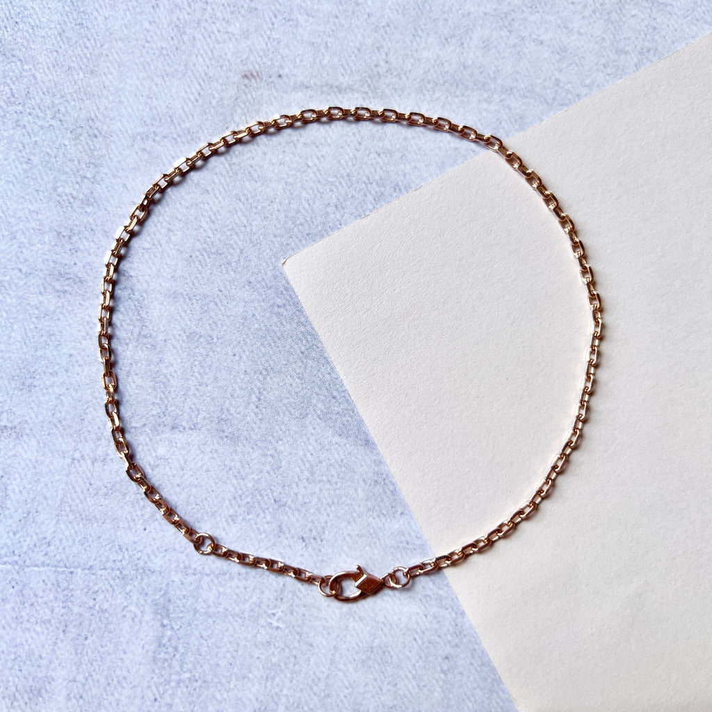 Custom 23cm (2.3mm) Belcher Diamond Cut Extension Chain - VCA Compatible