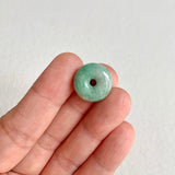 SOLD OUT: A-Grade Natural Green Jadeite Bagel Piece No. 172484