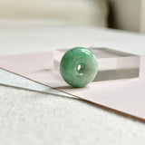 SOLD OUT: A-Grade Natural Green Jadeite Bagel Piece No. 172484